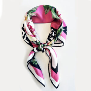 Foulard Geometrico Fiori